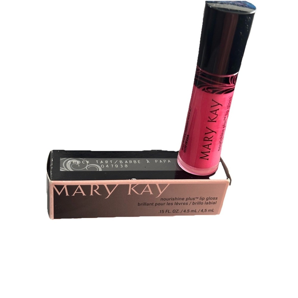 New In Box Mary Kay Nourishine Plus Lip Gloss Shock Tart #047938 Full Size
